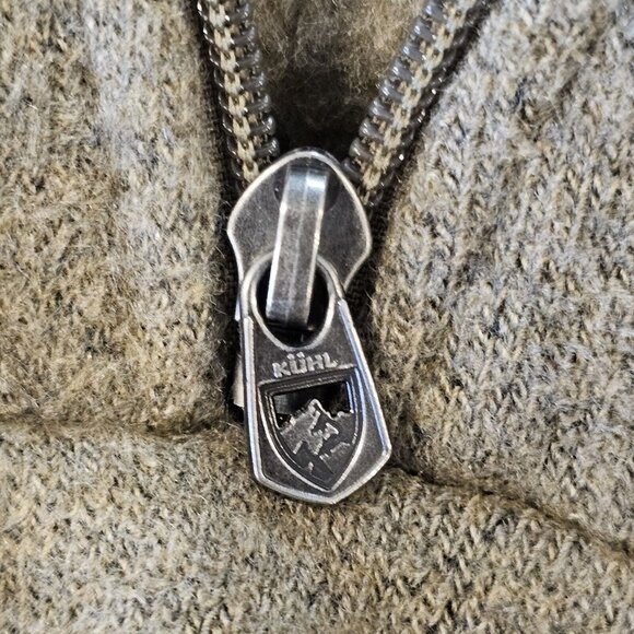 Kuhl Europa 1/4 Zip Fleece Sweater Size L XL Pullover Sherpa Alfpaca Tan Jacket - Picture 5 of 9